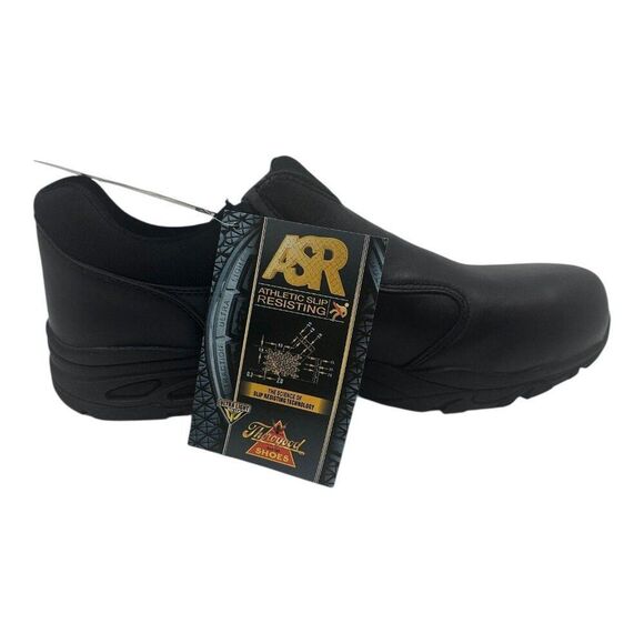 Thorogood Mens 14M ASR Slip-Resistant Black Leather Work Shoes Comfort‎ Fit New main image 4
